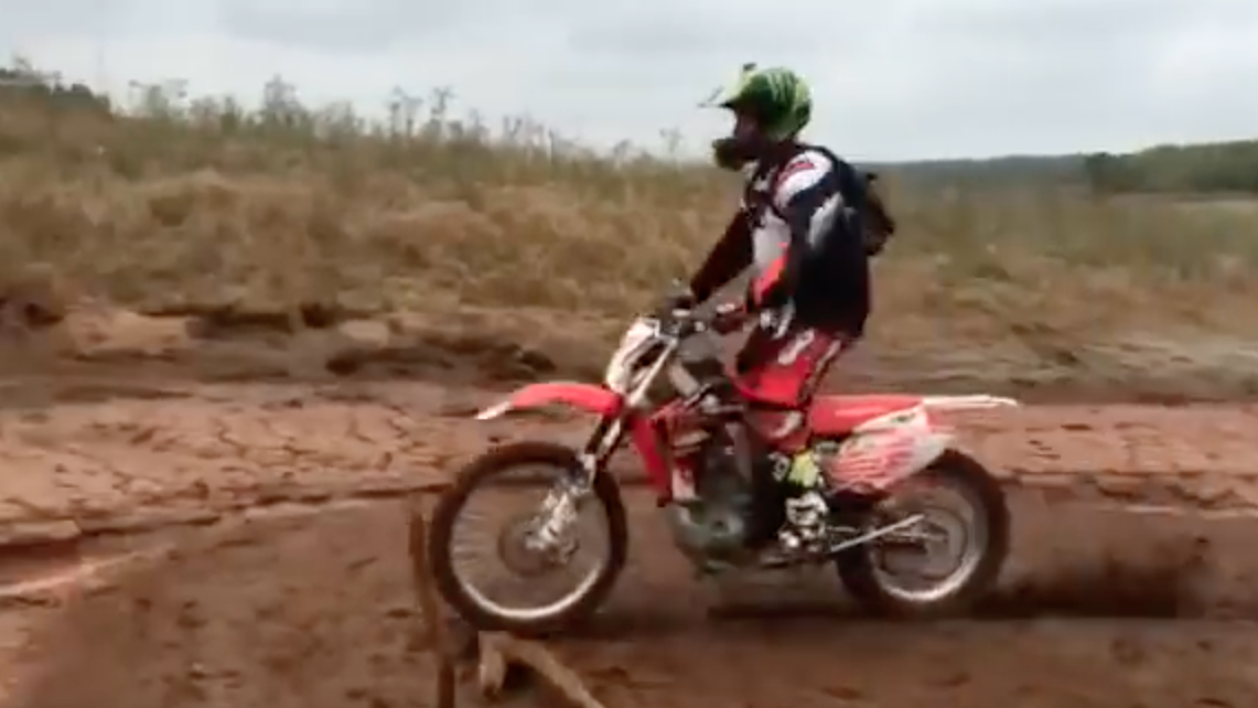Dirt bike v Mud